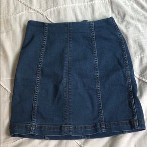 Free people jean skirt